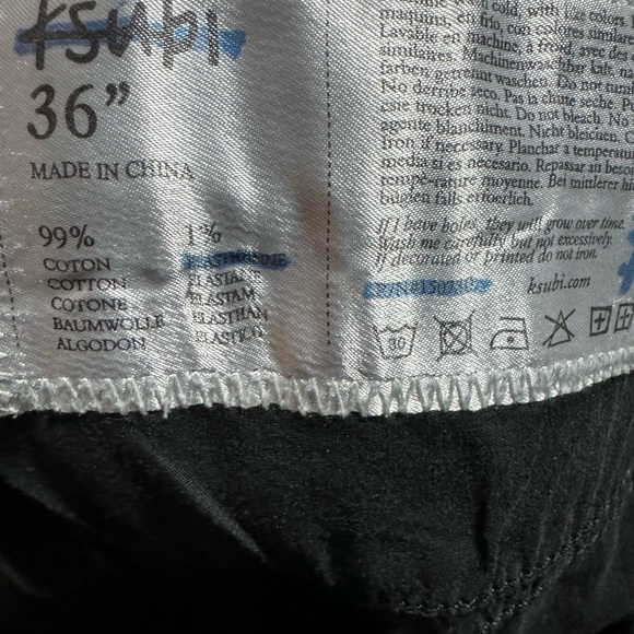 Ksubi Black/Grey skinny jeans, 36/32 - Picture 5 of 7